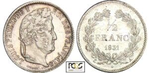 1/2 franc Louis-Philippe Ier - 1831 A (Paris)
