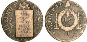 Sol à la balance non daté (1794) - An II I (Limoges)
