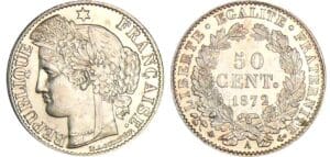 Troisième république (1871-1940) - 50 centimes Cérès 1872 A (Paris)