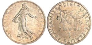 1 franc Semeuse - 1915 frappe médaille