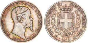 Italie - Règne de Sardaigne - Vittorio Emanuele II - 1 lira 1859 (Milan)