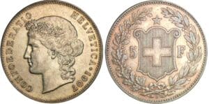 Suisse - 5 francs 1907