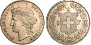 Suisse - 5 francs 1909