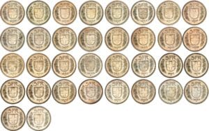 Suisse - Lot de 35 monnaies de 5 francs