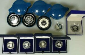 Lot de 9 monnaies BE