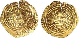 Royaume franc de Jérusalem - Baudouin III ou IV - Bezant d'Or 1187-1260 3ème phase