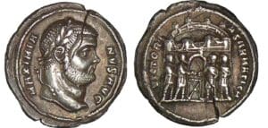 Maximien Hercule - Argenteus (295-297, Trèves)
