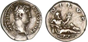 Hadrien - Denier (117, Rome) - Le Nil