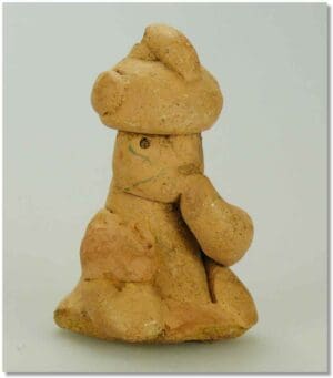 Précolombien - La Tolita - Statuette en terre cuite.