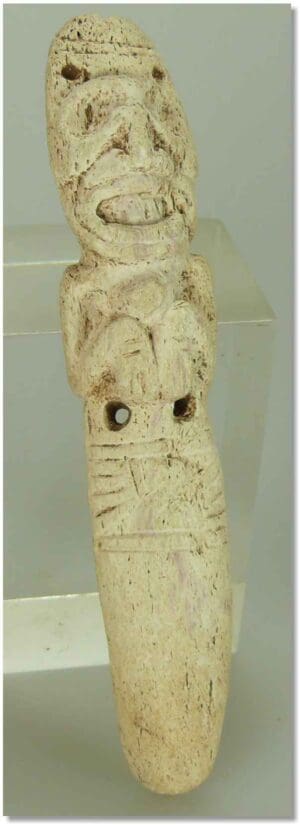 Caraïbes - Taino - Spatule vomitive en os - 14ème-17ème siècle ap. J.-C.