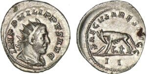 Philippe 1er - Antoninien - (248, Rome) - Louve