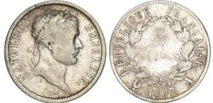 2 francs Napoléon revers république - 1807 A (Paris)