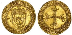 François 1er - Ecu d'or au soleil - 1er type - 23 janvier 1515 - Lyon