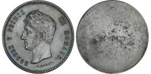 Monaco - Honoré V - Uniface du module du 5 centimes 1838 MC