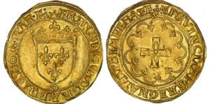 François 1er - Ecu d'or à la croisette - D (Lyon)