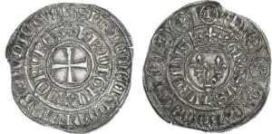 Charles VI - Gros au lis - Rouen ou Saint-Lô