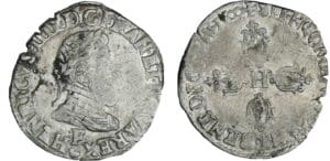 Henri IV - Demi-franc - 2ème type - 1600 F (Angers)