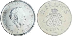 Monaco - Rainier III - 2 francs 1979 - Essai