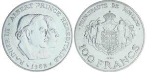 Monaco - Rainier III - 100 francs 1982 - Essai