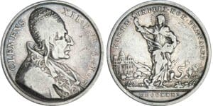 Italie - Vatican - Clément XII - Médaille annuelle 1731