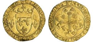 Charles VII - Ecu d'or à la couronne - 2ème émission - Limoges