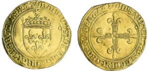 Charles VIII - Ecu d'or au soleil - 1ère émission - Tours