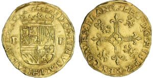 Flandre - Philippe II - Couronne d'or - Sd (Bruges)