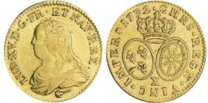 Louis XV - Louis d’or aux lunettes - 1732 X (Amiens)