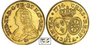 Louis XV - Louis d’or aux lunettes - 1734 A (Paris) 2ème sem