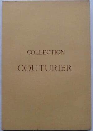 Catalogue de la Collection Couturier - Avril 1930