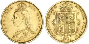 Grande-Bretagne - Victoria - 1/2 souverain 1887