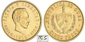 Cuba - 5 pesos 1916