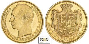 Danemark - Frederik VIII - 20 kroner 1908 VBP