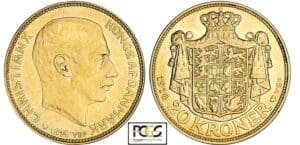 Danemark - Christian X - 20 kroner 1914 VBP