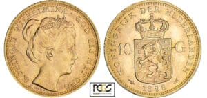 Pays-Bas - Wilhelmina - 10 gulden 1898