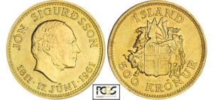Islande - 500 kronur 1961