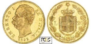 Italie - Umberto I - 20 lire 1893 R (Rome)