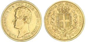 Italie - Sardaigne - Carlo Alberto - 10 lire 1844 (Gênes)