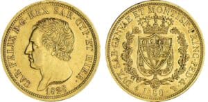 Italie - Sardaigne - Carlo Felice - 80 lire 1828 (Turin)