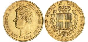Italie - Sardaigne - Carlo Alberto - 20 lire 1832 (Gênes)
