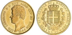 Italie - Carlo Alberto (1831-1849) - 20 lire 1848 (Gênes)