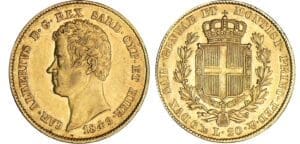Italie - Carlo Alberto (1831-1849) - 20 lire 1849 (Gênes)