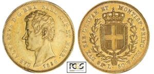 Italie - Sardaigne - Carlo Alberto - 50 lire 1836 (Turin)
