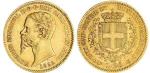 Italie - Vittorio Emanuele II - 20 lire 1852 (Turin)