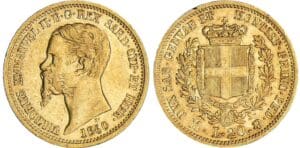 Italie - Vittorio Emanuele II - 20 lire 1860 M (Milan)
