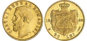 Roumanie - Carol I - 20 lei 1883