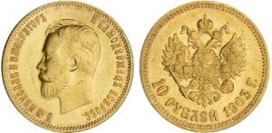 Russie - Nicolas II - 10 roubles 1903 AΓ (Saint-Pétersbourg)