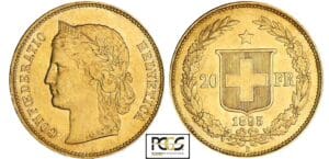 Suisse - 20 francs 1895