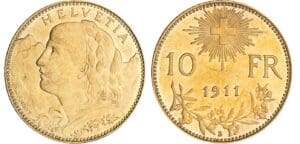 Suisse - 10 francs 1911