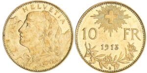 Suisse - 10 francs 1913